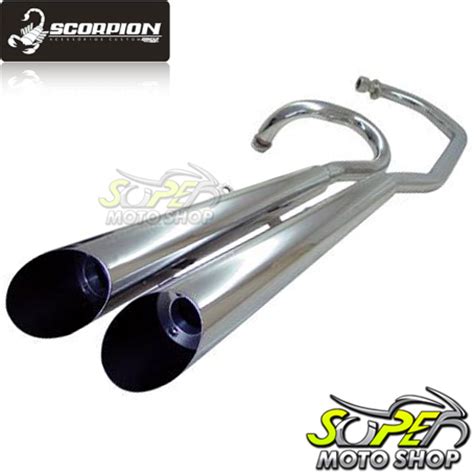 Escapamento Esportivo Scorpion Modelo V Rod Cromado V Blade 250