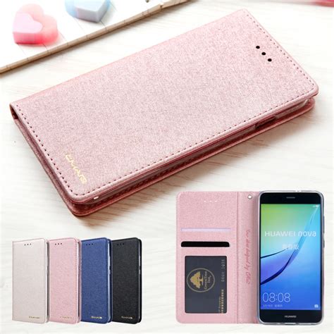 Magnetic Silk Leather Wallet Case Cover For Huawei P10 Lite P10 Luxury