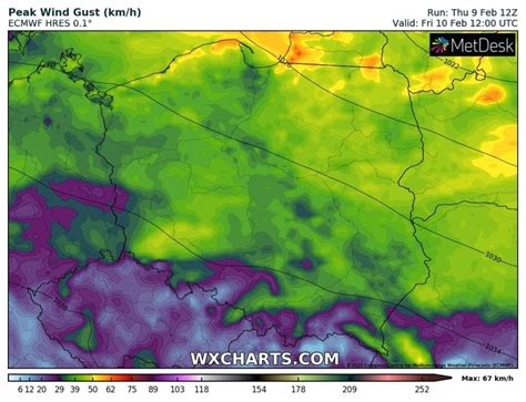 Wichury Km H W Prognozach Na Luty Silny Wiatr Uderzy W Polsk