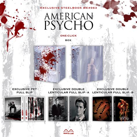 American Psycho Un Steelbook 4k Manta Lab Maj Visuels Des éditions