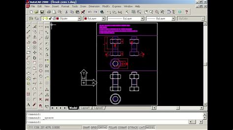 Temel Autocad Dersleri Rnek Izim Tutorial Youtube