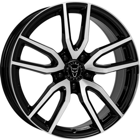 8x18 Wolfrace Eurosport Torino Diamond Black Front Polished Alloy