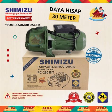 Jual Pompa Air Jet Pump Shimizu Pc Bit Sumur Dalam Original