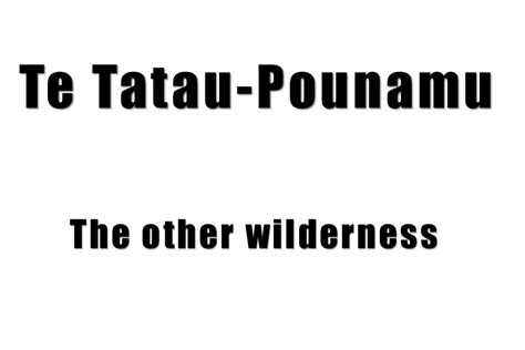 Te Tatau Pounamu Title Wellington Tramping And Mountaineering Club