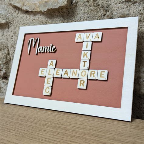 Tableau scrabble personnalisé Abraca bebe