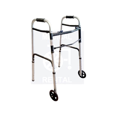 ANDADOR DE ADULTO PLEGABLE CON RUEDAS Medical Rental S A De C V