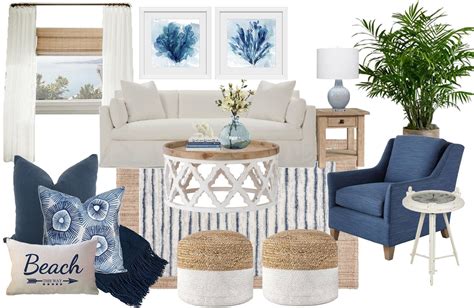 Coastal Nautical Living Room Design Decor Ideas From Pottery Barn Artofit