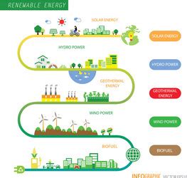 Infographics Renewable Source Of Biomass Energy Vector Image