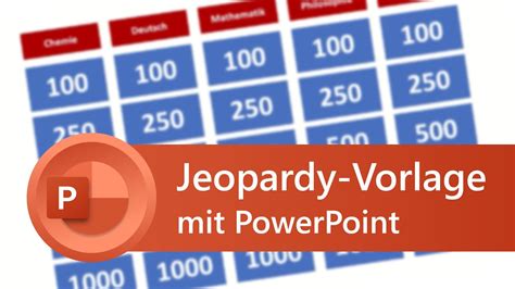 Jeopardy Vorlage Mit Powerpoint Einfach Erkl Rt Anleitung Youtube