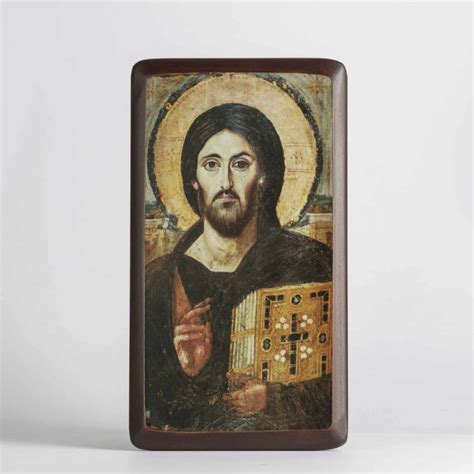 Icono De Cristo Sant Simo Pantocr Tor Del Sina X Cm De Madera