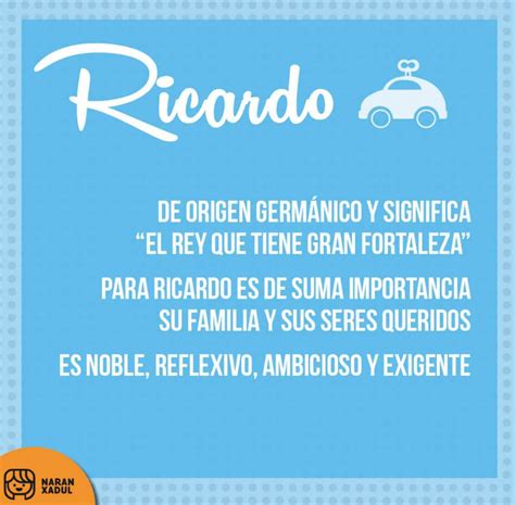 Significado De Ricardo Male Baby Names Boy Names Name Boards Mr