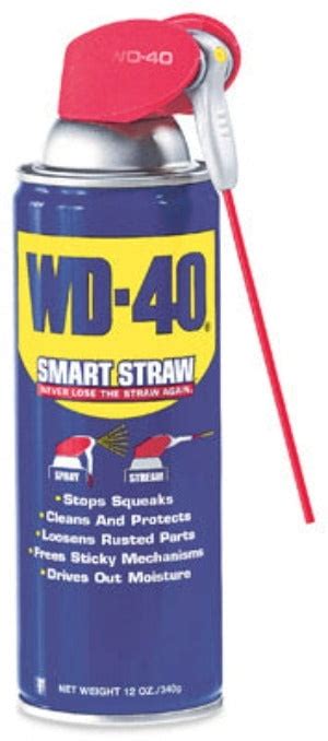 WD 40 490057 12 Oz Can Of Aerosol Smart Straw Multi Purpose Lubricant