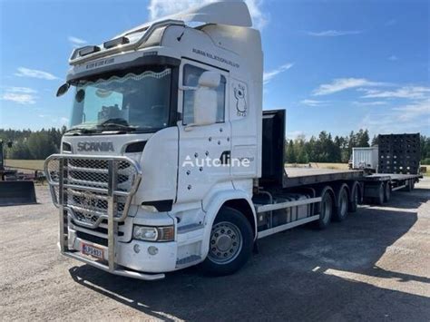 Scania R580 84 Tridem Koukkuauto Hook Lift Truck For Sale Finland