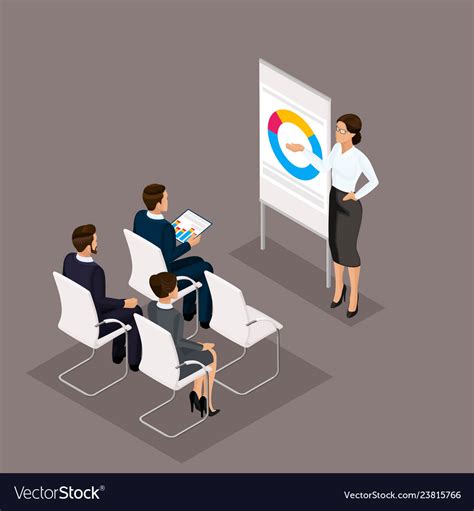 Isometric Business Conception Royalty Free Vector Image