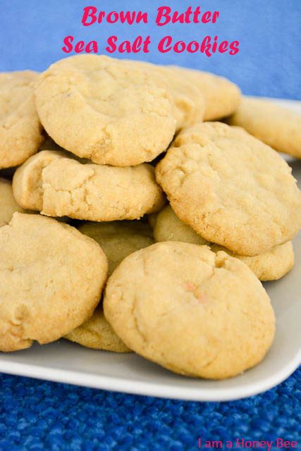 Brown Butter Sea Salt Cookies I Am A Honey Bee