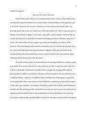 Beyoncé Sex and Controversy docx 1 Student Example 2 Beyonc Sex and Controversy Women in the