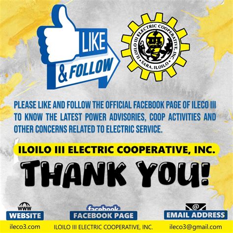 LIKE AND FOLLOW ILOILO III ELECTRIC COOPERATIVE INC