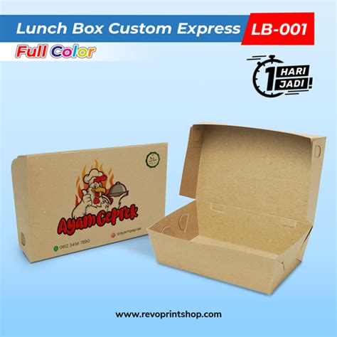 Lunch Box Custom Ekspress Cetak Warna Revo Print Online