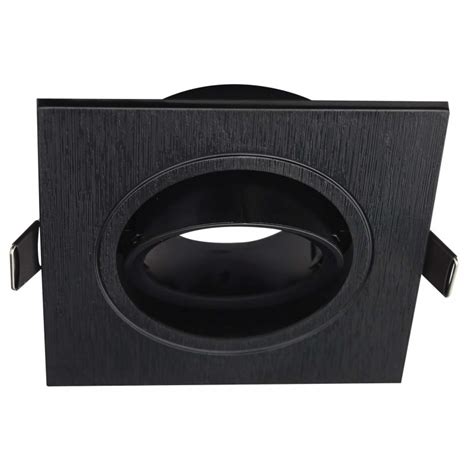 Bright Star Lighting Black Recessed Tilt Square PC Down Lighter With