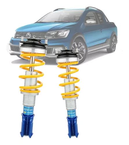 Kit Suspensão Traseira Rosca Sport Tebão Saveiro Cross G5