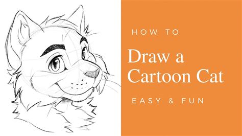 How To Draw A Furry Cartoon Cat Face Easy 😺 - YouTube