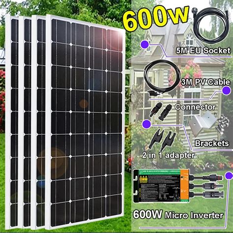 W W Panel Solar R Gido Plug And Play Sistema Dom Stico V Panel