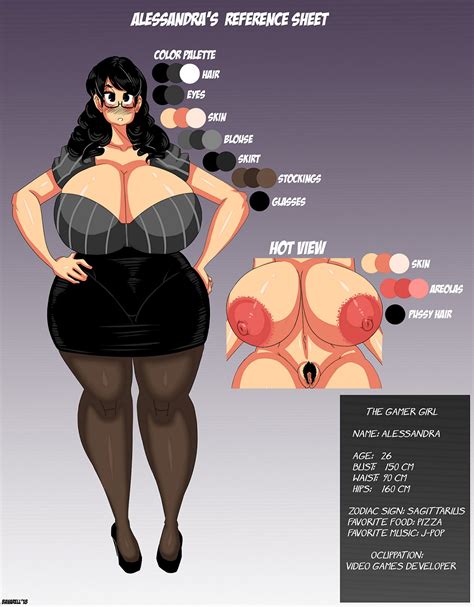 Commission My Oc Alessandra S Referenche Sheet By Hotdreamer Hentai Foundry