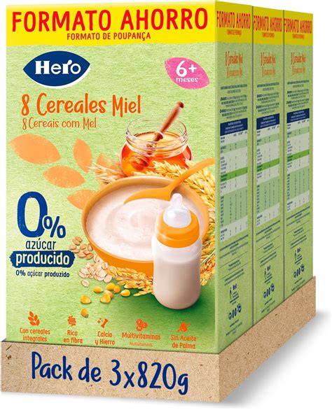 Hero Baby Papilla De Cereales Con Miel Para Beb S A Partir De Los