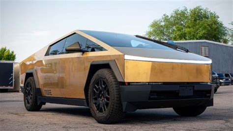 Behold The World’s First 24K Gold Plated Cybertruck! And Yes. It Is Real!