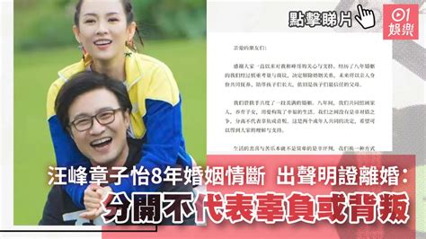 汪峰章子怡8年婚姻情斷 出聲明證離婚：分開不代表辜負或背叛｜01娛樂｜章子怡｜汪峰 Youtube