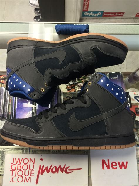 2014 Nike Dunk High Sb Captain America Jwong Boutique