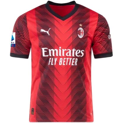 Christian Pulisic AC Milan 23/24 Home Jersey - SoccerArmor