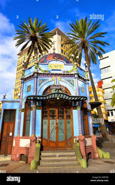 Art Deco Cafe In San Telmo Park Triana District Las Palmas De Gran