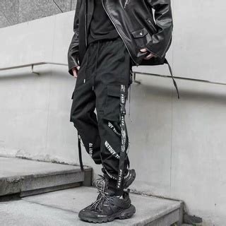 New Black Cal As Cargo Hip Hop Homens Soltos Harem Pants Streetwear