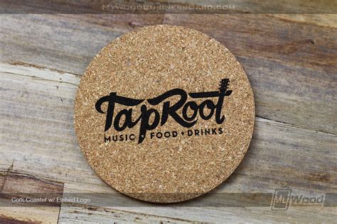 Cork Coasters | My Wood Business Card