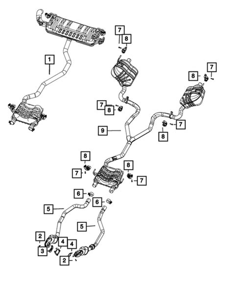 Exhaust System For 2023 Jeep Grand Cherokee Mopar Estores