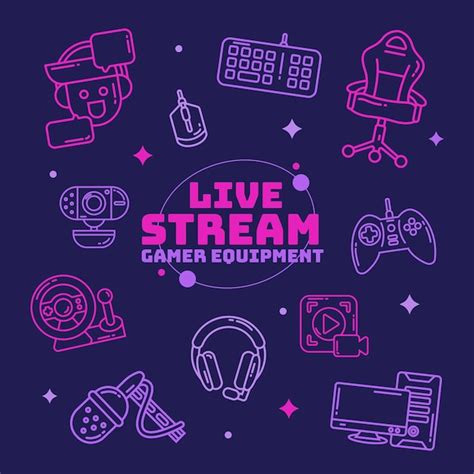 Premium Vector Free Vector Game And Streamer Elements Pack