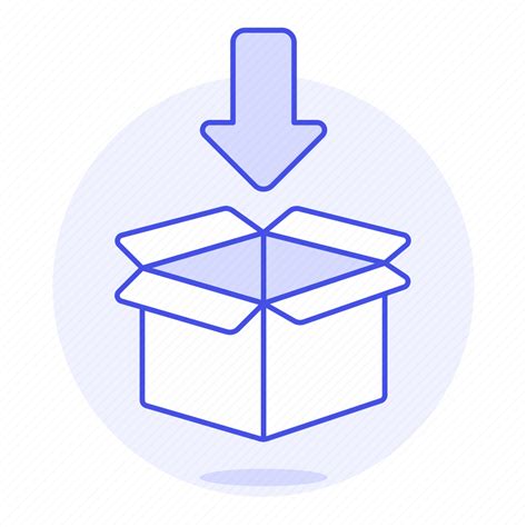 Box Inventory Load Logistic Management Open Package Icon