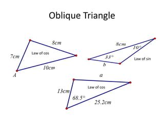 Oblique Triangle | PPT