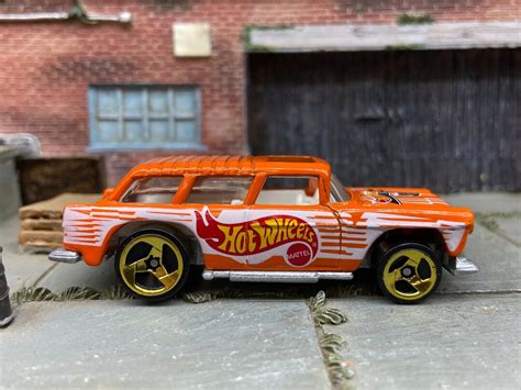 Loose Hot Wheels 1955 Chevy Nomad Dressed In Hot Wheels Orange Etsy