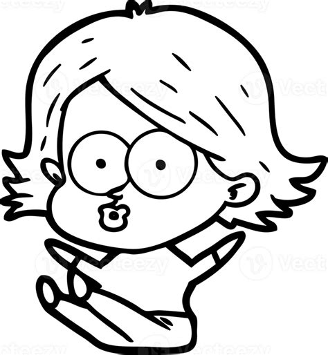 Cartoon Girl Pouting Icon 40838092 Png