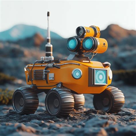 3d space exploration rover icon robotic vehicle for planetary ...
