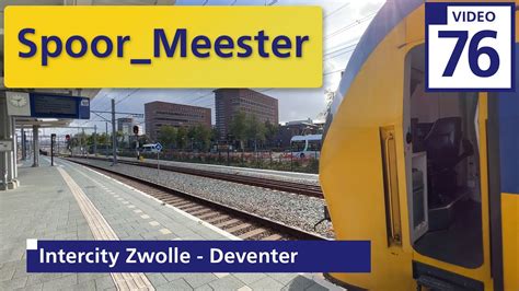 4K Cabview NS Trein VIRM Rij Mee Met De INTERCITY Van Zwolle Naar