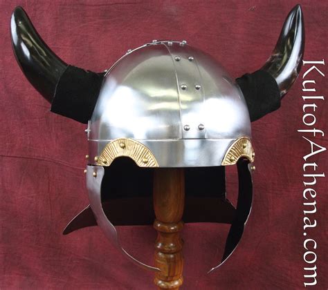 Authentic Viking Helmet With Real Horns