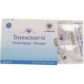 Jual Theragran M Tablet Vitamin Daya Tahan Tubuh Harga Per Strip Isi