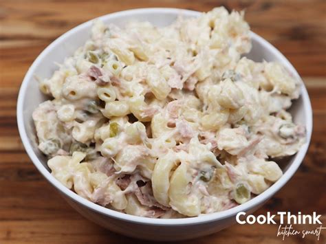 Easy Cold Tuna Noodle Pasta Salad Recipe - CookThink