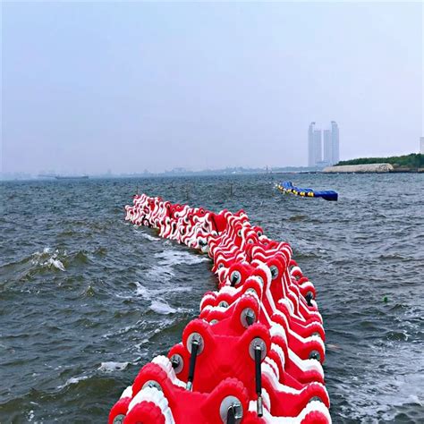 Pe Material Corrosion Resistant Sea Surface Floating Barrier Floating