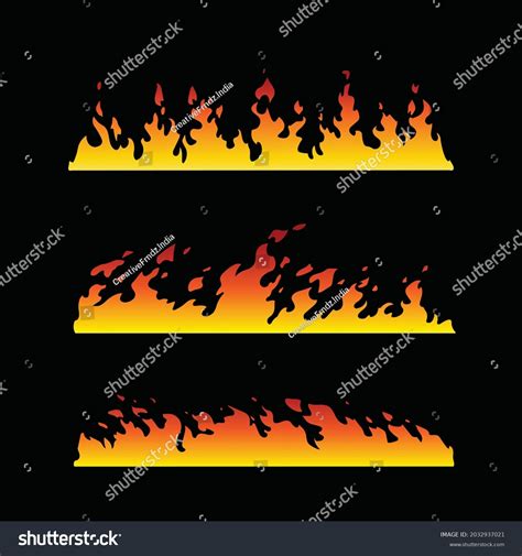 Fire Vector Art Set Fire Design Stock Vector (Royalty Free) 2032937021 ...