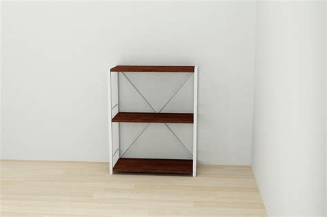 Етажерка 3/60 Ferrum-decor Серії Конект 73x60x28 Білий ДСП Венге 16мм ...