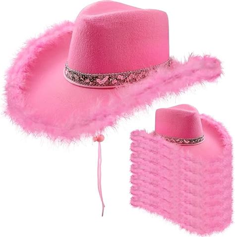 Amazon Sgbetter Pack Pink Cowboy Hat Cowgirl Hat With With